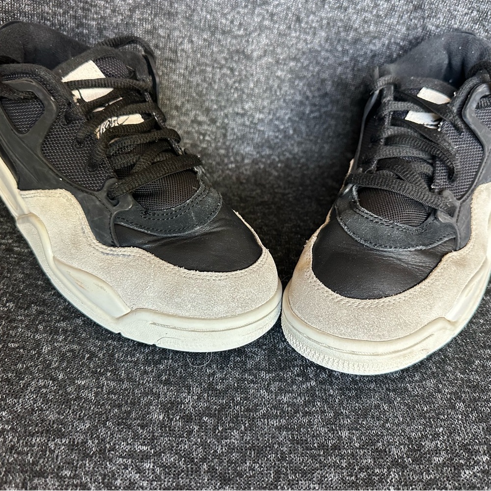 Jordan Black and Bone Sneakers with Leather Suede Upper